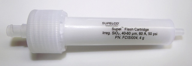 Supel&#8482;Flash Cartridge 40-63&#160;&#956;m, matrix active group silica, bed wt. 4&#160;g, for use with Isco and Analogix flash systems