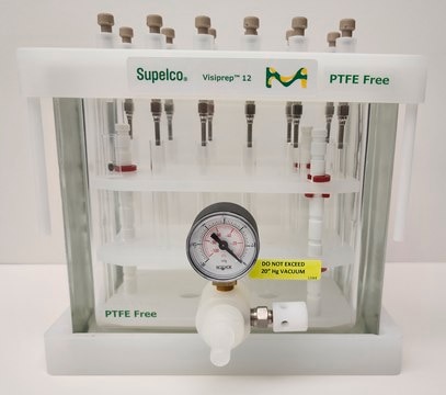 Visiprep&#8482; SPE Vacuum Manifold, PTFE Free standard, 12-port model