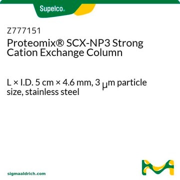 Proteomix&#174; SCX-NP3 Strong Cation Exchange Column L × I.D. 5&#160;cm × 4.6&#160;mm, 3&#160;&#956;m particle size, stainless steel