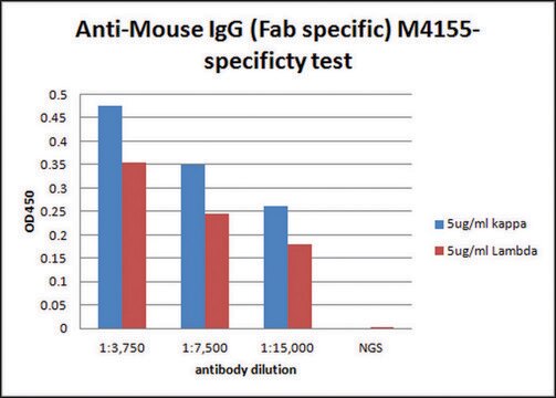 Anti-Mouse IgG (Fab specific) antibody produced in goat 2.0&#160;mg/mL, affinity isolated antibody