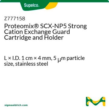 Proteomix&#174; SCX-NP5 Strong Cation Exchange Guard Cartridge and Holder L × I.D. 1&#160;cm × 4&#160;mm, 5&#160;&#956;m particle size, stainless steel