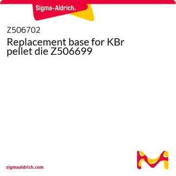 Replacement base for KBr pellet die Z506699