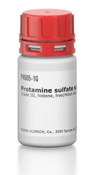 Protamine sulfate salt from herring Grade III, histone, free(Millon test)