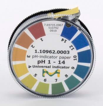 pH-indicator paper pH 1 - 14 Universal indicator roll L 4.8&#160;m , with color scale, pH range 1-14, graduations and accuracy accuracy: 1&#160;pH unit, MQuant&#174;