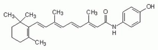 4-Hydroxyphenylretinamide A synthetic amide of all-trans retinoic acid (RA) that displays reduced toxicity relative to RA while maintaining significant biological activity.