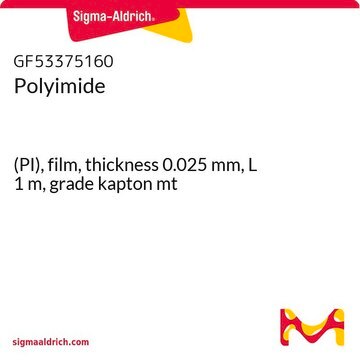 Polyimide (PI), film, thickness 0.025&#160;mm, L 1&#160;m, grade kapton mt