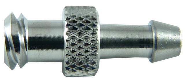 Luer-to-Tubing Connector Micro-Mate&#174; female Luer to hose end for 1/8 in. to 3/16 in. I.D. tubing, 316 stainless steel