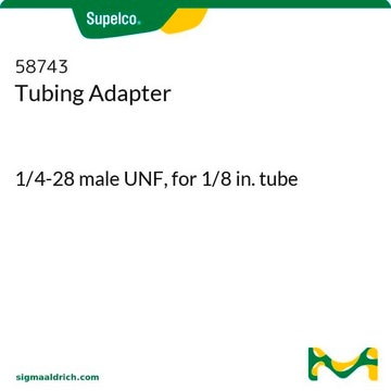 Tubing Adapter 1/4-28 male UNF, for 1/8 in. tube