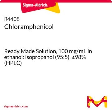 Chloramphenicol Ready Made Solution, 100&#160;mg/mL in ethanol: isopropanol (95:5), &#8805;98% (HPLC)