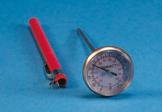 Dual scale pocket bi-metal thermometer temperature &#8722;10-100&#160;°C, accuracy: 2&#160;°C