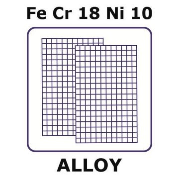 Stainless Steel - AISI 304 alloy, FeCr18Ni10 mesh, 900 x 900mm, 0.38mm nominal aperture, 0.75mm thickness, 0.25mm wire diameter, 40 x 40 wires/inch, 0.37 open area, plain weave mesh