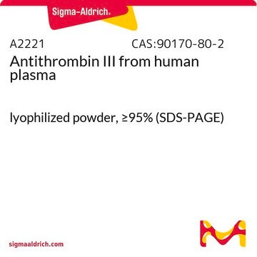 Antithrombin III from human plasma lyophilized powder, &#8805;95% (SDS-PAGE)