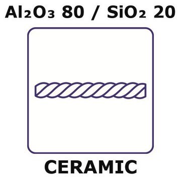 Alumina/Silica fiber, Al2O3 80%/SiO2 20%, tex number 205, length 100 m, filament diameter 0.01mm