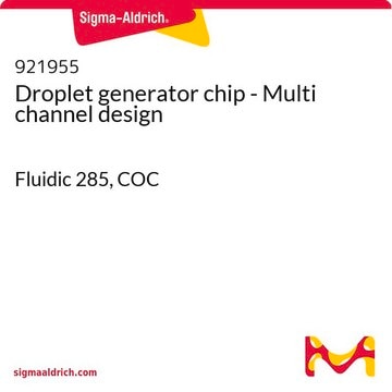 Droplet generator chip - Multi channel design Fluidic 285, COC