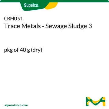 Trace Metals - Sewage Sludge 3 pkg of 40&#160;g (dry)