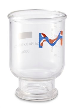 Millipore Glass Funnel for Vacuum Filtration 300 mL, 47 mm, Borosilicate, Ground glass seal