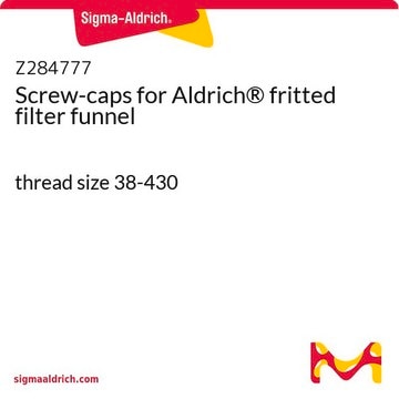 Screw-caps for Aldrich&#174; fritted filter funnel thread size 38-430