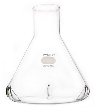 Pyrex&#174; Fernbach baffled culture flask with wide beaded mouth (without stopper)