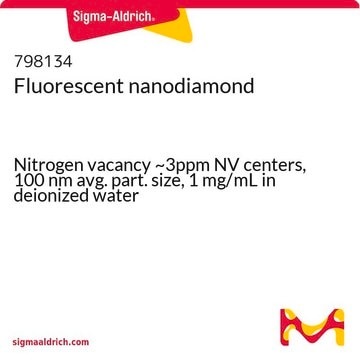 Fluorescent nanodiamond Nitrogen vacancy ~3ppm NV centers, 100&#160;nm avg. part. size, 1&#160;mg/mL in deionized water