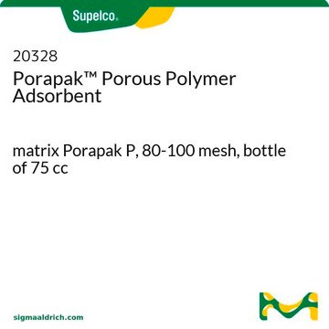 Porapak&#8482; Porous Polymer Adsorbent matrix Porapak P, 80-100&#160;mesh, bottle of 75&#160;cc