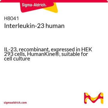 Interleukin-23 human IL-23, recombinant, expressed in HEK 293 cells, HumanKine&#174;, suitable for cell culture