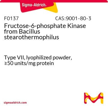 Fructose-6-phosphate Kinase from Bacillus stearothermophilus Type VII, lyophilized powder, &#8805;50&#160;units/mg protein