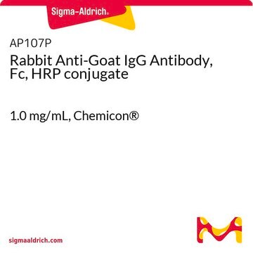 Rabbit Anti-Goat IgG Antibody, Fc, HRP conjugate 1.0&#160;mg/mL, Chemicon&#174;