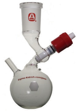 Aldrich&#174; solvent storage/dispensing flask, septum-inlet, with PTFE inlet valve joint: ST/NS 24/40, capacity 100&#160;mL