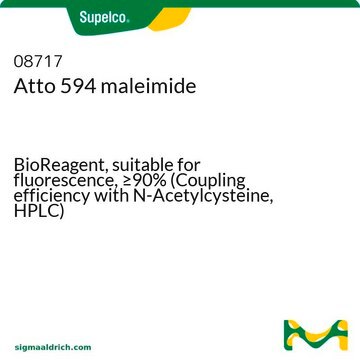 Atto 594 maleimide BioReagent, suitable for fluorescence, &#8805;90% (Coupling efficiency with N-Acetylcysteine, HPLC)