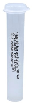 Phosphate Buffer vial of 9&#160;mL, pkg of 100&#160;units, USP Butterfield&#8242;s Method (), plastic vial (12ml flip top design), sterile; autoclaved