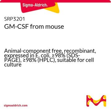 GM-CSF from mouse Animal-component free, recombinant, expressed in E. coli, &#8805;98% (SDS-PAGE), &#8805;98% (HPLC), suitable for cell culture