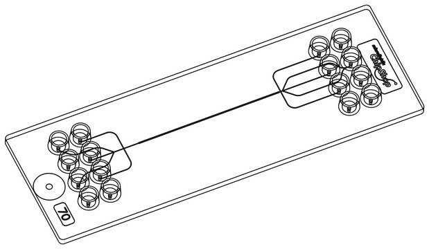 Droplet generator chip - One channel design Fluidic 162, PC