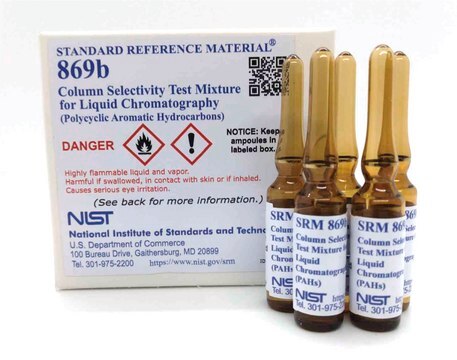 Column selectivity test mixture for liquid chromatography NIST&#174; SRM&#174; 869b