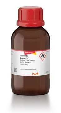 Sephacryl&#174; 500-HR, MW range 40-20,000&#160;kDa (dextrans)