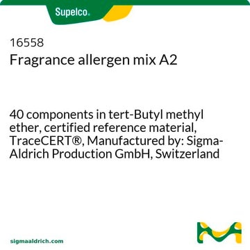 Fragrance allergen mix A2 40 components in tert-Butyl methyl ether, certified reference material, TraceCERT&#174;, Manufactured by: Sigma-Aldrich Production GmbH, Switzerland