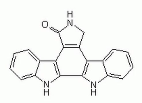 K-252c A cell-permeable, reversible, and ATP-competitive inhibitor of protein kinase C (IC&#8325;&#8320; = 2.45 &#181;M) and protein kinase A (IC&#8325;&#8320; = 25.7 &#181;M).