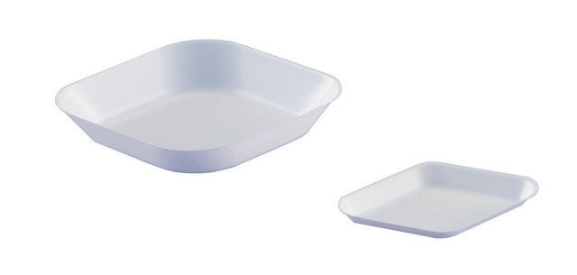 Diamond shaped weigh boats polystyrene, volume 5&#160;mL, white, anti-static