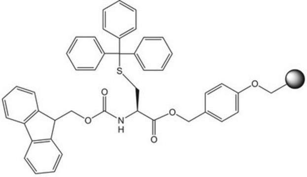 Fmoc-Cys(Trt)-Wang resin LL (100-200 mesh) Novabiochem&#174;