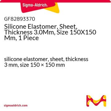 Silicone Elastomer, Sheet, Thickness 3.0Mm, Size 150X150 Mm, 1 Piece silicone elastomer, sheet, thickness 3&#160;mm, size 150 × 150&#160;mm