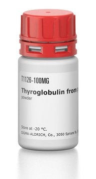 Thyroglobulin from porcine thyroid gland powder