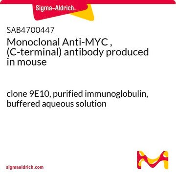 Monoclonal Anti-MYC , (C-terminal) antibody produced in mouse clone 9E10, purified immunoglobulin, buffered aqueous solution