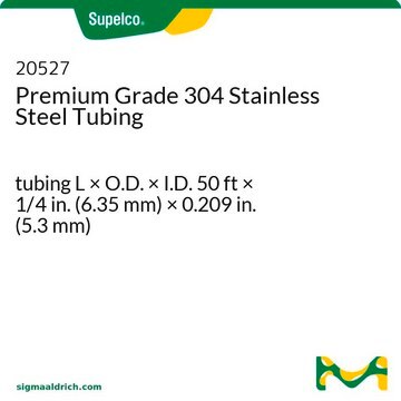 Premium Grade 304 Stainless Steel Tubing tubing L × O.D. × I.D. 50&#160;ft × 1/4&#160;in. (6.35&#160;mm) × 0.209&#160;in. (5.3&#160;mm)