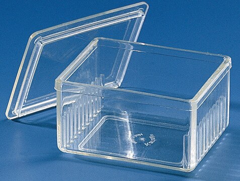 BRAND&#174; plastic staining trough, Schiefferdecker pattern with lid