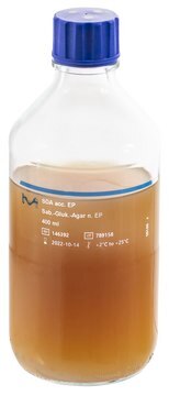 Sabouraud Dextrose Agar ready-to-use, bottle volume 400&#160;mL , filling volume