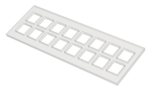 Grace Bio-Labs silicone gasket for ProPlate&#174; microarray system fits 16 wells, size 7&#160;mm × 7&#160;mm