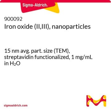 Iron oxide (II,III), nanoparticles 15&#160;nm avg. part. size (TEM), streptavidin functionalized, 1&#160;mg/mL in H2O