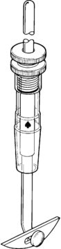 Ace Trubore&#174; PTFE stirrer assembly for flask size, 250 &#8209; 500&#160;mL, joint: ST/NS 24/40