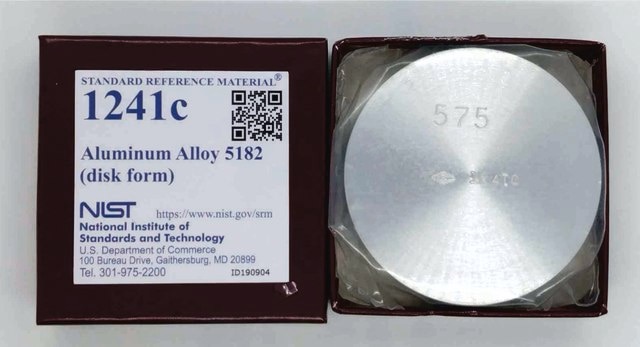 Aluminum alloy 5182 NIST SRM 1241c