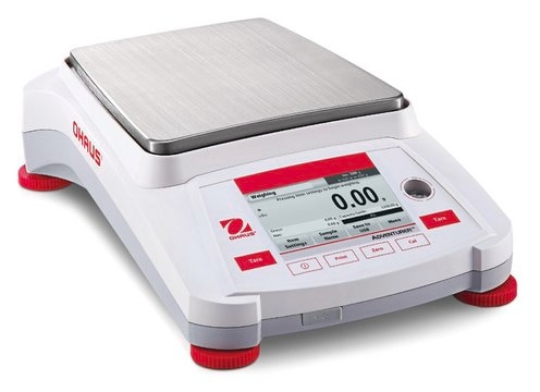 Ohaus&#174; Adventurer&#174; Analytical Balance Model AX1502, weighing capacity 1500&#160;g, resolution: 0.01&#160;g, AC/DC input 110 V, US 3-pin plug (North America)