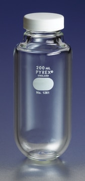 Pyrex&#174; 200mL heavy wall centrifuge bottle with GP 38-400 screw cap capacity 200&#160;mL